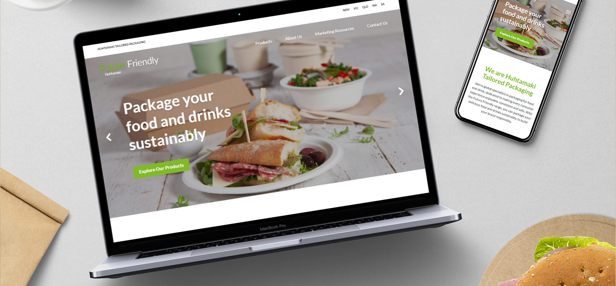 Future Friendly Packaging web design